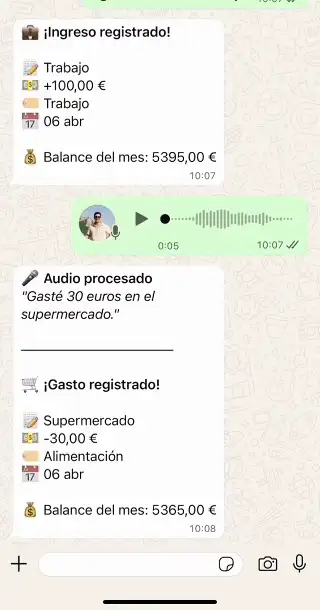 Registra gastos e ingresos
